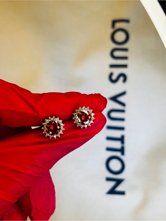 Moissanite Jewelry - VVS Red Moissanite Solitaire Stud Earrings